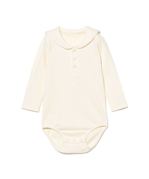 こども ビームス（コドモビームス）の「ベビー セーラーカラー ロンパース 2025FW（50～80cm）（ロンパース・キッズ・オフホワイト/ネイビー/グリーン系その他・70-80/60-70/50-60）」の11枚目の写真