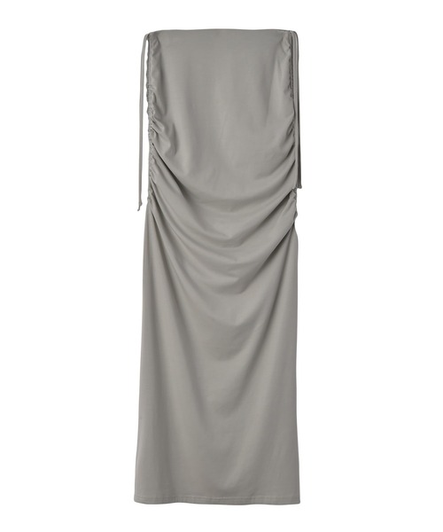 AKTE（アクテ）の「サイドギャザー2WAYカットソースカート（スカート・レディース・ブラック/セージグリーン・1/2）」の4枚目の写真