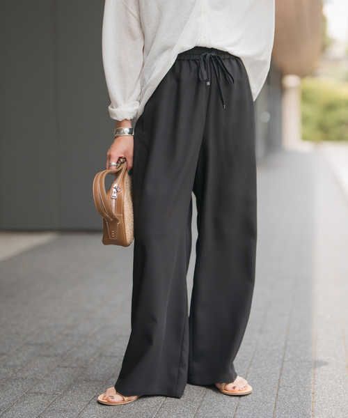 Spick and Span イージーストレートパンツ　黒 38 新品 Spick and Span イージーストレートパンツ