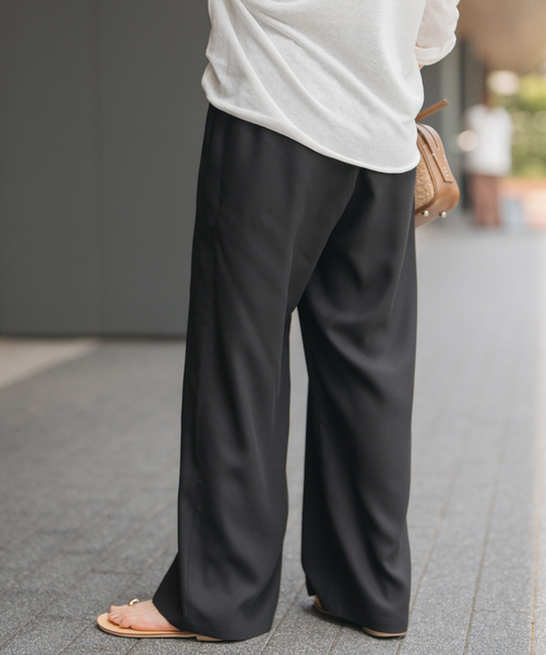 Spick & Span（スピックアンドスパン）の「ジョーゼットイージーパンツ（スラックス・レディース・ブラック/その他9・36/38）」の5枚目の写真