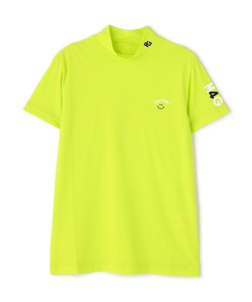 【PEARLY GATES】ハニカムカノコ半袖モックネックカットソー