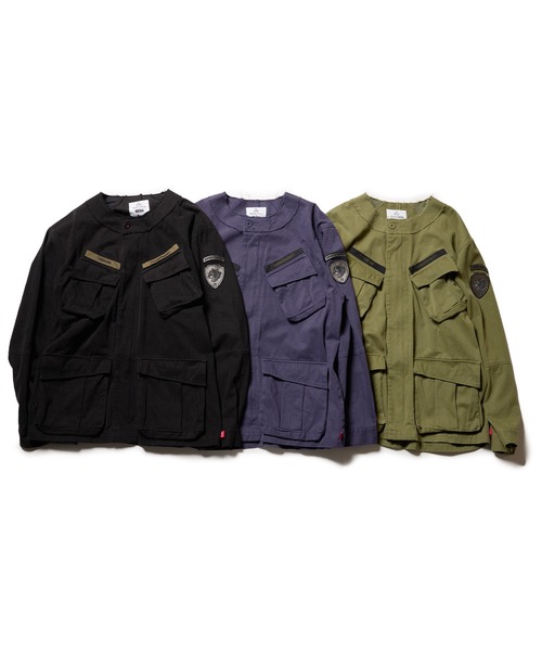 VIRGOwearworks（ヴァルゴウェアワークス）の「SHADOW WARRIOR JACKET（ミリタリージャケット・レディース・カーキ/ブラック/パープル・2/3/4）」の4枚目の写真