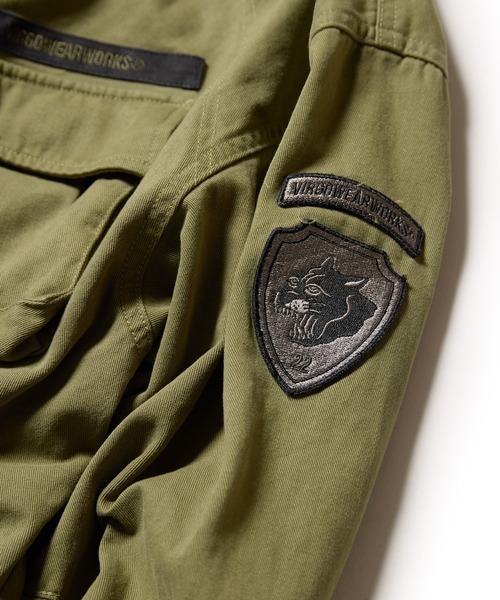 VIRGOwearworks（ヴァルゴウェアワークス）の「SHADOW WARRIOR JACKET（ミリタリージャケット・レディース・カーキ/ブラック/パープル・2/3/4）」の15枚目の写真