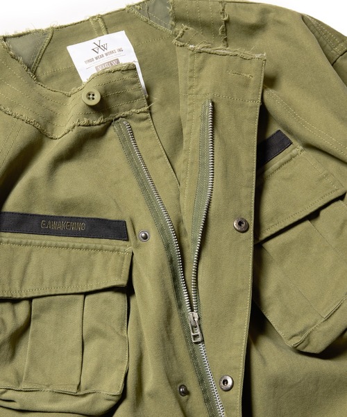 VIRGOwearworks（ヴァルゴウェアワークス）の「SHADOW WARRIOR JACKET（ミリタリージャケット・レディース・カーキ/ブラック/パープル・2/3/4）」の18枚目の写真