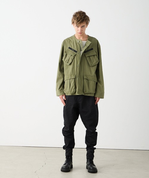 VIRGOwearworks（ヴァルゴウェアワークス）の「SHADOW WARRIOR JACKET（ミリタリージャケット・レディース・カーキ/ブラック/パープル・2/3/4）」の22枚目の写真