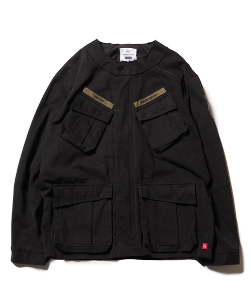 VIRGOwearworks（ヴァルゴウェアワークス）の「SHADOW WARRIOR JACKET（ミリタリージャケット・レディース・カーキ/ブラック/パープル・2/3/4）」の6枚目の写真