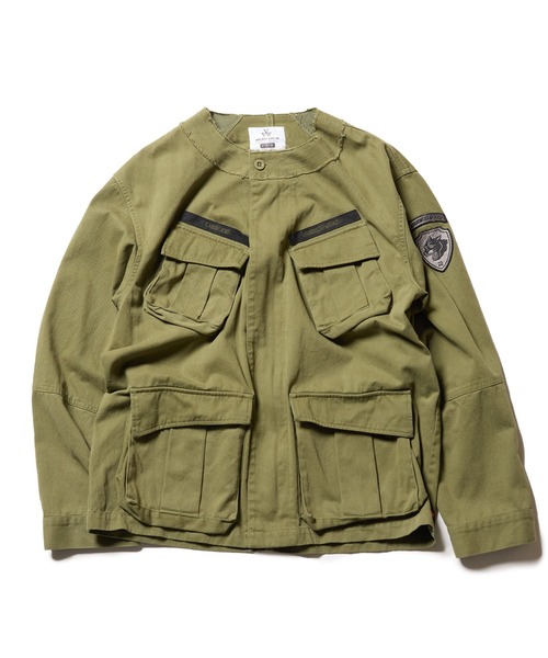 VIRGOwearworks（ヴァルゴウェアワークス）の「SHADOW WARRIOR JACKET（ミリタリージャケット・レディース・カーキ/ブラック/パープル・2/3/4）」の7枚目の写真