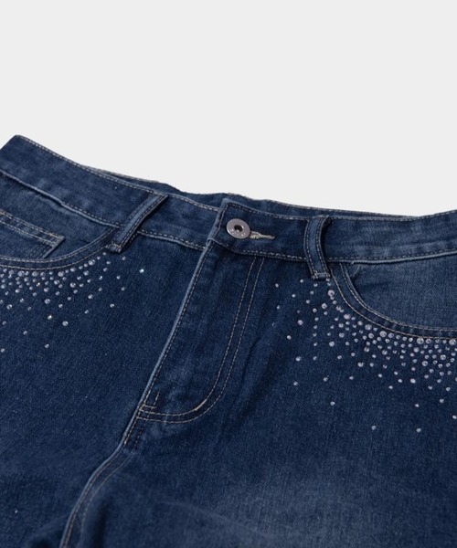 PLACE STUDIO（プレイススタジオ）の「PLACE STUDIO／CUBIC ポケットパンツ（デニムパンツ・レディース・ブルー・SMALL）」の10枚目の写真