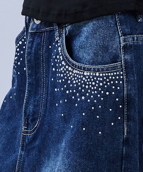 PLACE STUDIO（プレイススタジオ）の「PLACE STUDIO／CUBIC ポケットパンツ（デニムパンツ・レディース・ブルー・SMALL）」の11枚目の写真