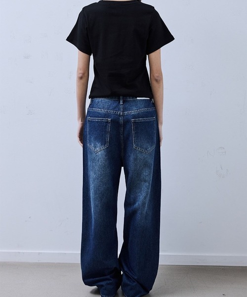 PLACE STUDIO（プレイススタジオ）の「PLACE STUDIO／CUBIC ポケットパンツ（デニムパンツ・レディース・ブルー・SMALL）」の6枚目の写真