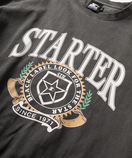 STARTER(スターター)の「【88】【STARTER/スターター】ピグメント加工 ブランドロゴ ワッペン刺繍 半袖Tシャツ オーバーサイズ(Tシャツ/カットソー・メンズ・ブラック系その他/ブラック系その他2/ブラック・L/M/XL)」の9枚目の写真
