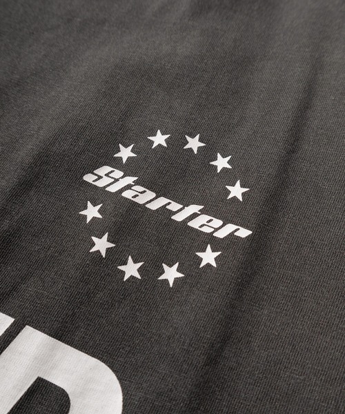 STARTER(スターター)の「【88】【STARTER/スターター】ピグメント加工 ブランドロゴ ワッペン刺繍 半袖Tシャツ オーバーサイズ(Tシャツ/カットソー・メンズ・ブラック系その他/ブラック系その他2/ブラック・L/M/XL)」の7枚目の写真