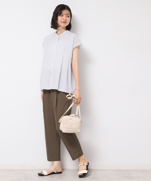 Dessin(デッサン)の「◆【洗える】フレンチスリーブフレアーブラウス(XS~L)(シャツ/ブラウス・レディース・ホワイト系3/ブルー系その他3/ブルー系その他4・00/01/02/03)」の10枚目の写真