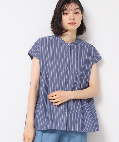 Dessin(デッサン)の「◆【洗える】フレンチスリーブフレアーブラウス(XS~L)(シャツ/ブラウス・レディース・ホワイト系3/ブルー系その他3/ブルー系その他4・00/01/02/03)」の13枚目の写真