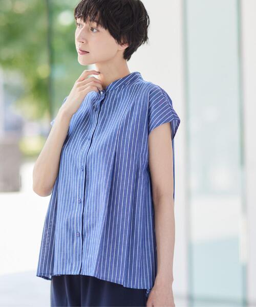 Dessin(デッサン)の「◆【洗える】フレンチスリーブフレアーブラウス(XS~L)(シャツ/ブラウス・レディース・ホワイト系3/ブルー系その他3/ブルー系その他4・00/01/02/03)」の17枚目の写真