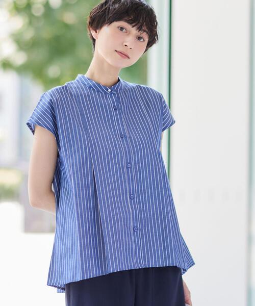 Dessin(デッサン)の「◆【洗える】フレンチスリーブフレアーブラウス(XS~L)(シャツ/ブラウス・レディース・ホワイト系3/ブルー系その他3/ブルー系その他4・00/01/02/03)」の18枚目の写真
