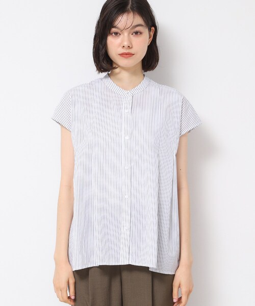 Dessin(デッサン)の「◆【洗える】フレンチスリーブフレアーブラウス(XS~L)(シャツ/ブラウス・レディース・ホワイト系3/ブルー系その他3/ブルー系その他4・00/01/02/03)」の22枚目の写真