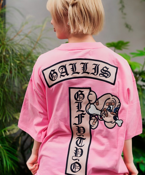 GALFY(ガルフィー)の「【別注】GA×GALFY-クロスガリノハーツTee(Tシャツ/カットソー・メンズ・ホワイト/ブラック/ピンク/ターコイズブルー・S/L/XL)」の4枚目の写真