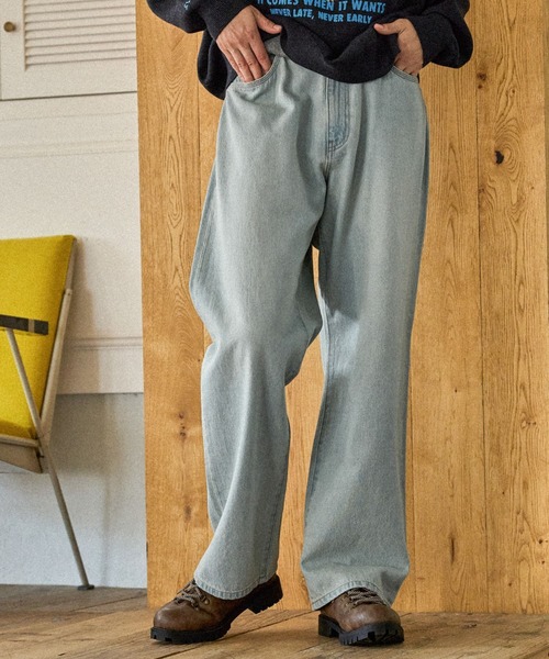 ニコアンド　デニムパンツ niko and JEANS 2025AW】5ポケットデニムパンツ（デニム