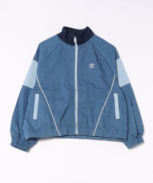 90's UMBRO アンブロ　中綿ジャケット　ブルゾン 希少】アンブロ 90s ナイロンジャケット 中綿 銀タグ M 刺繍ロゴ