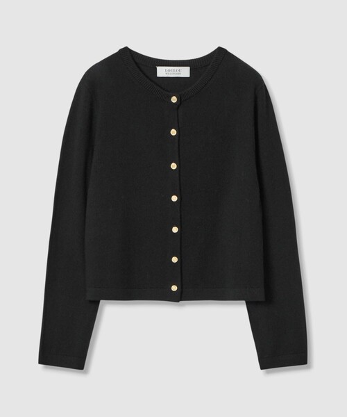 LOULOU WILLOUGHBY】メリノウールカラーカーディガン