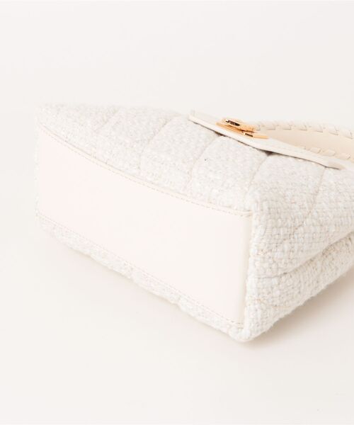 noa  チャールズ&キースArwen ツイードキルトクリームツイード CHARLES & KEITH Arwen アルウェン ツイードキルトトップハンドル