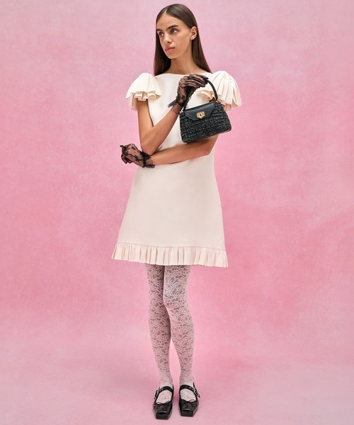 Arwen アルウェン ツイードキルトトップハンドルバッグ（ハンドバッグ