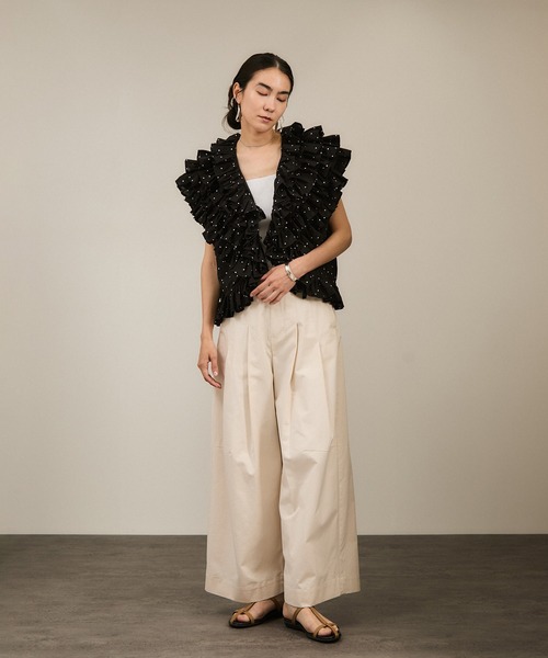 SALON adam et rope'　サロン アダム エ ロペ フラノポンチョ SALON adam et ropé(サロン アダム エ ロペ) / 【KiU for SALON