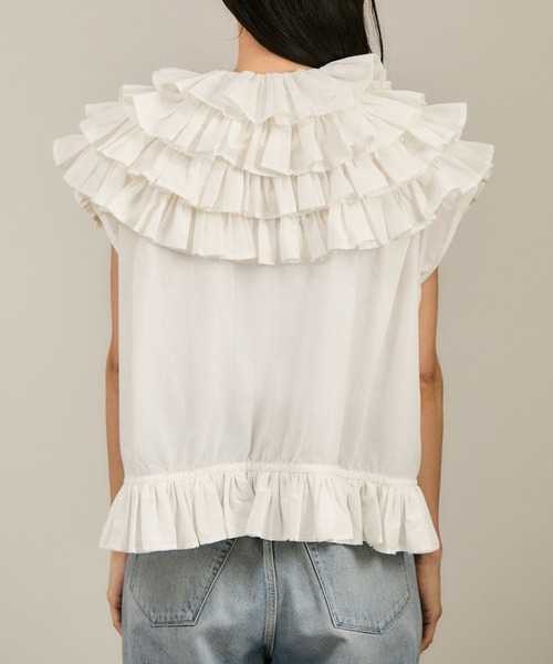 セール】【crinkle crinkle crinkle】別注フリルポンチョノースリーブ