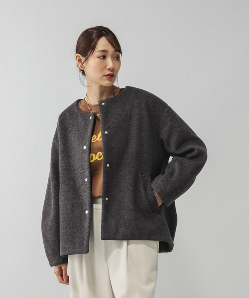 GLOBAL WORK（グローバルワーク）の「ウールライクコクーンコート