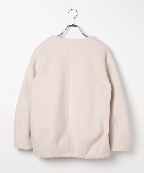 ウールライクコクーンコート/494079（ノーカラーコート）｜GLOBAL WORK