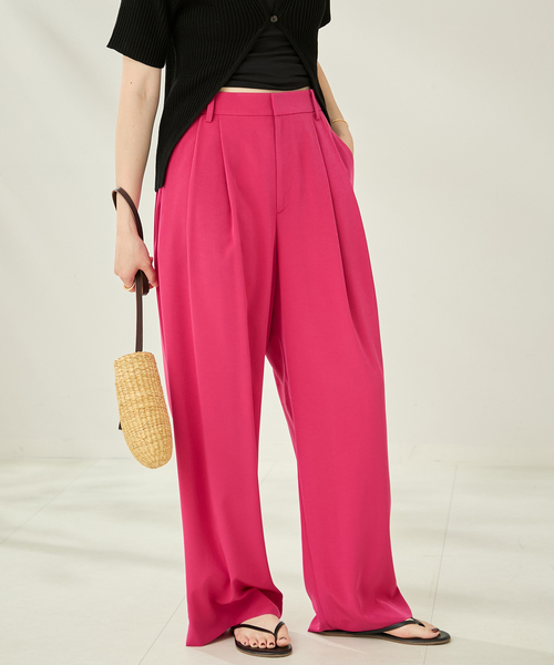 plage（プラージュ）の「FLUID TUCK TROUSERS パンツ（スラックス  