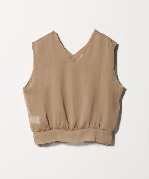 PROTAGONISTA（プロタゴニスタ）の「＜PROTAGONISTA＞レイヤード シアー ベスト ベージュ＜ Select by EMMEL REFINES ＞（ベスト・レディース・ベージュ・FREE）」の6枚目の写真