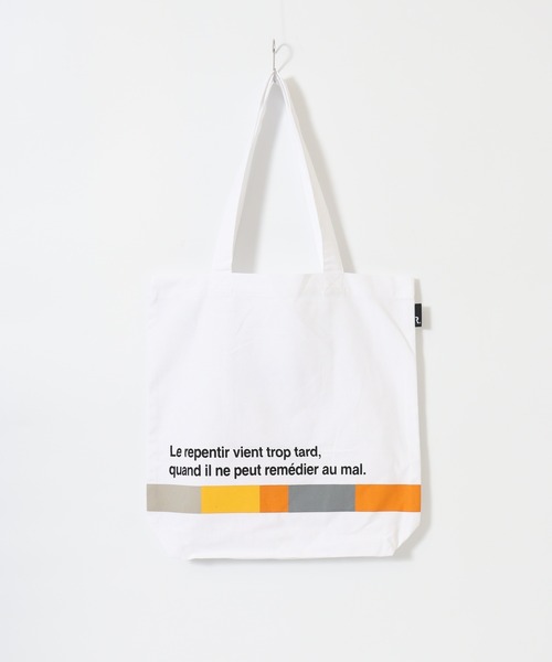 ROOTOTE（ルートート）の「ROOTOTE　リサイクルコットンプリントトート（トートバッグ・メンズ・グレー/グリーン/レッド/ホワイト/ブラック/ターコイズブルー/ベージュ/ネイビー・FREE）」の9枚目の写真