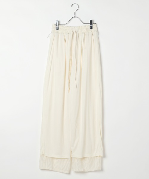 PAGEBOY（ページボーイ）の「リーフジャガードパンツ【セットアップ対応】（その他パンツ・レディース・ブラック/オフホワイト・FREE）」の7枚目の写真