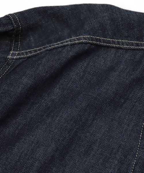 D.M.G.（ドミンゴ）の「[D.M.G. / ディーエムジー] 6ozデニム ワークシャツワンピース（シャツワンピース・レディース・ワンウォッシュ・3/2）」の5枚目の写真