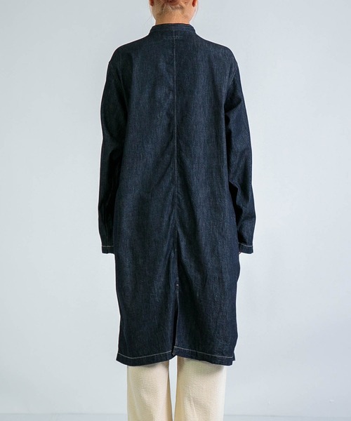 D.M.G.（ドミンゴ）の「[D.M.G. / ディーエムジー] 6ozデニム ワークシャツワンピース（シャツワンピース・レディース・ワンウォッシュ・3/2）」の7枚目の写真