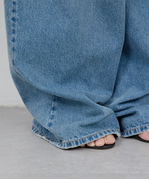 GALLARDAGALANTE（ガリャルダガランテ）の「【PEAS】スラッシュデニムパンツ（デニムパンツ・レディース・サックスブルー・0/1）」の22枚目の写真