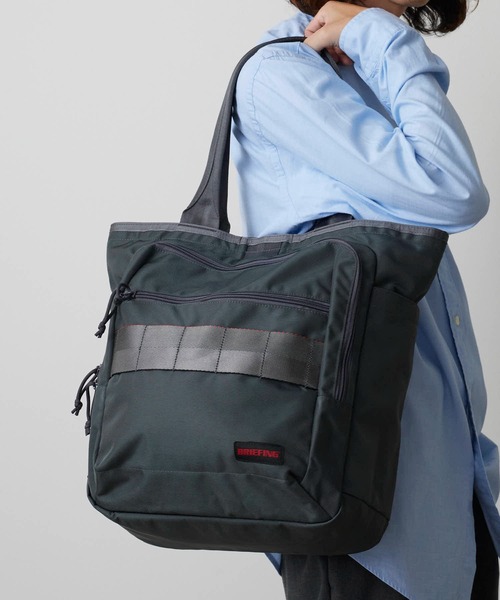 BRIEFING(ブリーフィング)の「BRIEFING/ブリーフィング BS BOX TOTE TALL AG トートバック キャリースリーブ搭載 大容量(トートバッグ・メンズ・ブラック/ダークグレー/ネイビー・FREE)」の3枚目の写真