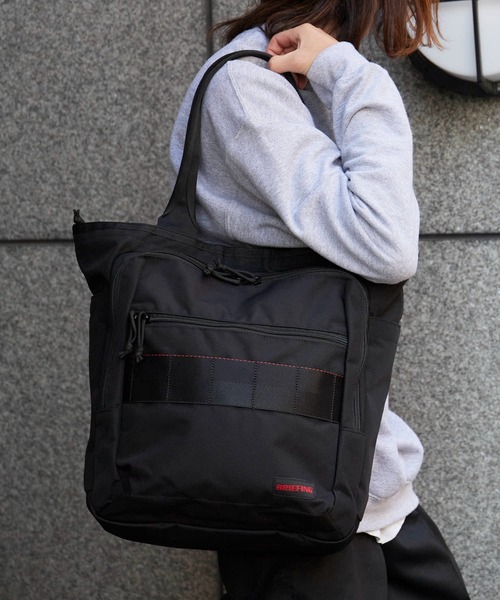 BRIEFING(ブリーフィング)の「BRIEFING/ブリーフィング BS BOX TOTE TALL AG トートバック キャリースリーブ搭載 大容量(トートバッグ・メンズ・ブラック/ダークグレー/ネイビー・FREE)」の8枚目の写真