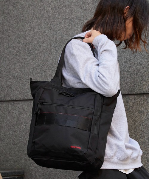 BRIEFING(ブリーフィング)の「BRIEFING/ブリーフィング BS BOX TOTE TALL AG トートバック キャリースリーブ搭載 大容量(トートバッグ・メンズ・ブラック/ダークグレー/ネイビー・FREE)」の7枚目の写真