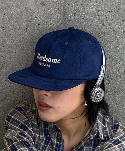 CIAOPANIC TYPY（チャオパニックティピー）の「【UNISEX】スエードロゴキャップ（ハット・レディース・ベージュ/ネイビー/ブルー・ONE SIZE）」の9枚目の写真