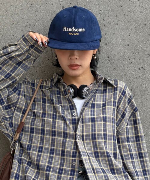 CIAOPANIC TYPY（チャオパニックティピー）の「【UNISEX】スエードロゴキャップ（ハット・レディース・ベージュ/ネイビー/ブルー・ONE SIZE）」の10枚目の写真