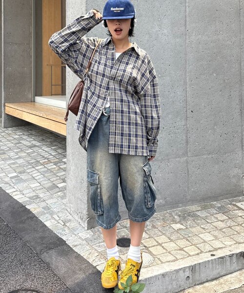 CIAOPANIC TYPY（チャオパニックティピー）の「【UNISEX】スエードロゴキャップ（ハット・レディース・ベージュ/ネイビー/ブルー・ONE SIZE）」の11枚目の写真