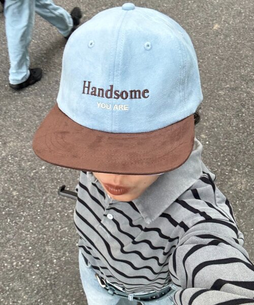 CIAOPANIC TYPY（チャオパニックティピー）の「【UNISEX】スエードロゴキャップ（ハット・レディース・ベージュ/ネイビー/ブルー・ONE SIZE）」の13枚目の写真