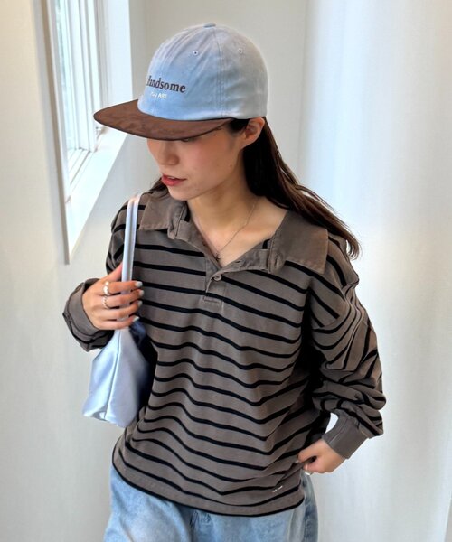 CIAOPANIC TYPY（チャオパニックティピー）の「【UNISEX】スエードロゴキャップ（ハット・レディース・ベージュ/ネイビー/ブルー・ONE SIZE）」の15枚目の写真