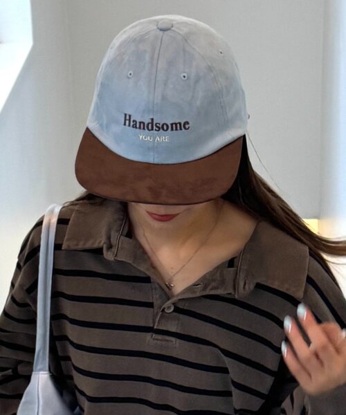 CIAOPANIC TYPY（チャオパニックティピー）の「【UNISEX】スエードロゴキャップ（ハット・レディース・ベージュ/ネイビー/ブルー・ONE SIZE）」の18枚目の写真