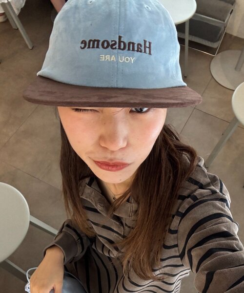 CIAOPANIC TYPY（チャオパニックティピー）の「【UNISEX】スエードロゴキャップ（ハット・レディース・ベージュ/ネイビー/ブルー・ONE SIZE）」の21枚目の写真