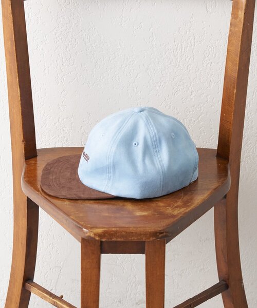 CIAOPANIC TYPY（チャオパニックティピー）の「【UNISEX】スエードロゴキャップ（ハット・レディース・ベージュ/ネイビー/ブルー・ONE SIZE）」の8枚目の写真