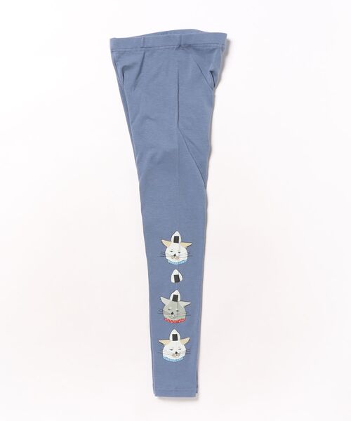 MARKEY'S（マーキーズ）の「サイドプリントフル丈レギンス（レギンス/スパッツ・キッズ・グリーン/ネイビー/オレンジ/杢グレー・100/130/120/95/90/80/70/110）」の6枚目の写真